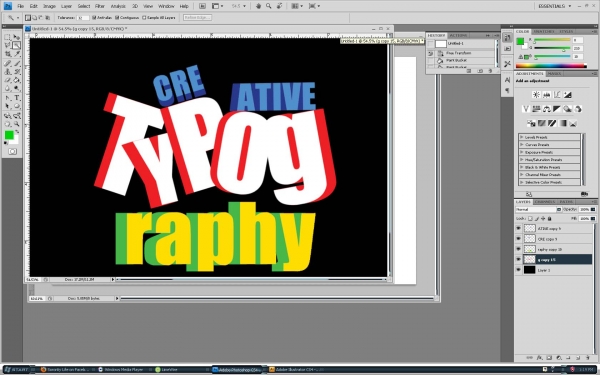 Creation of Creative Typography: Step 8